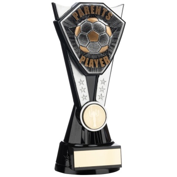 Two Tone  Stand Ant.Silver and Black Football Parents  Player 4 sizes