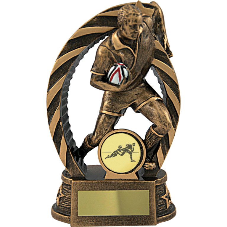 Antique Gold Rugby Figurine 3 sizes