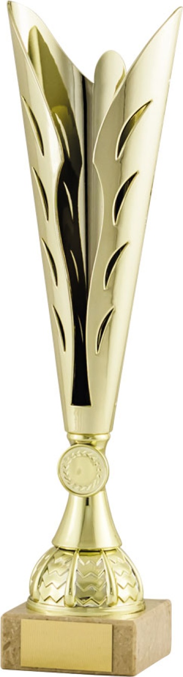 All Activity with Bright Gold Abstract Top with Gold Trim Marble Base in 4 sizes