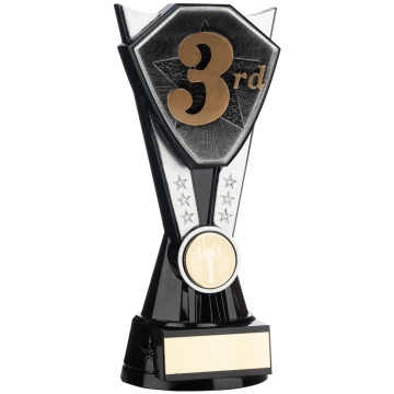 Two Tone Stand 3rd  Place Silver  and Black  4 sizes