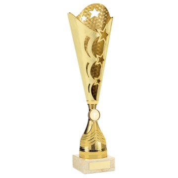 Bright Gold Tone Cup Trophy  in 3 sizes