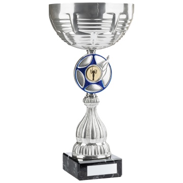 Bright Silver Tone Cup Trophy in 3 sizes