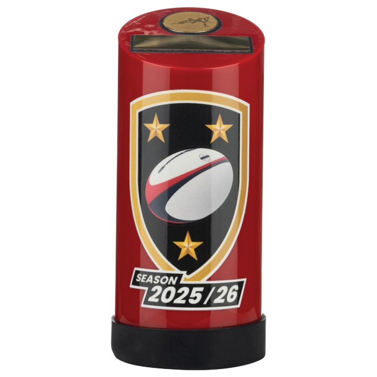 2025/2026 Rugby in Red  With Black  Band 3 Colours