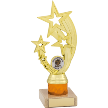 All Activity with Bright Gold Top with Orange Trim and 1" Centre Marble Base in 4 sizes