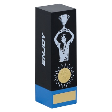 FEMALE FOOTBALL NOVA TOWER BLACK/BLUE 6.25" (160MM)