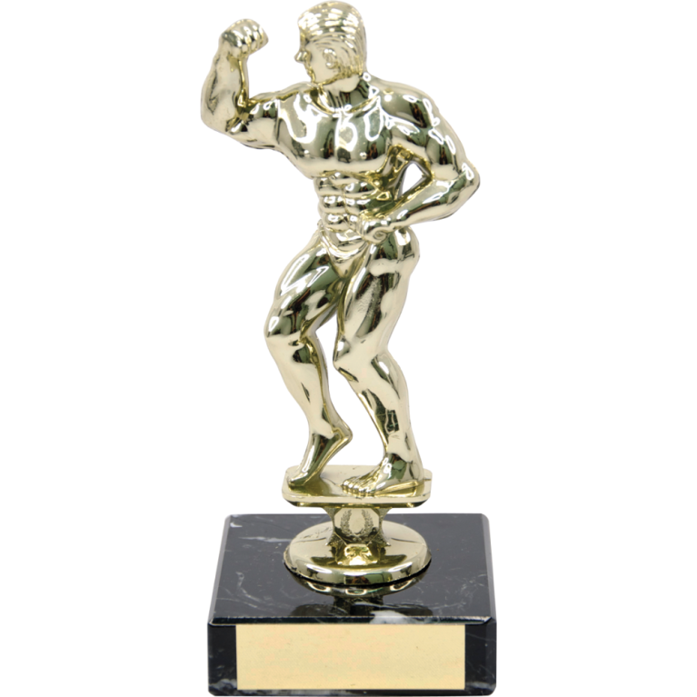 Male Body Builder on Marble Base in 2 sizes