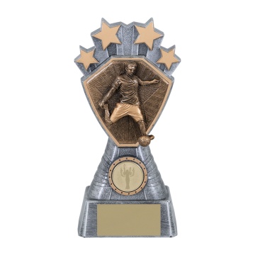 Heavy Composite Award with Male Football Insert in 4 sizes