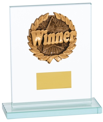 Glass Plaque with 1,2,3 Placing Trim in 3 sizes