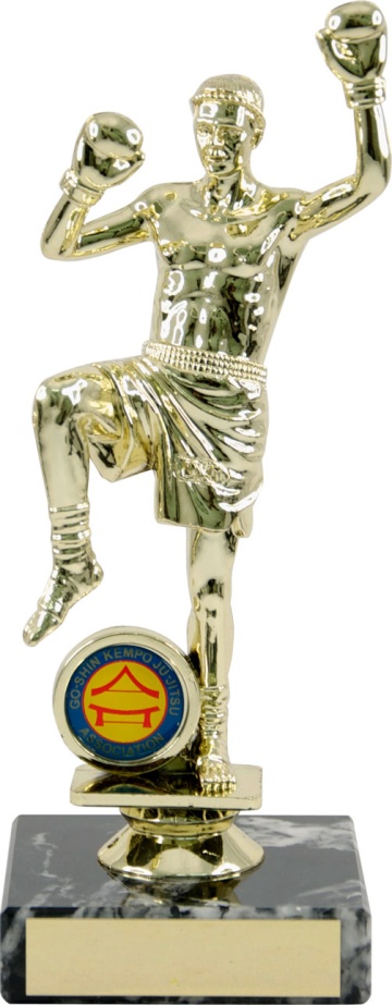 Thai Boxer on Marble Base