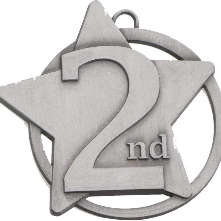 Placing medal in Gold Finish 60 mm