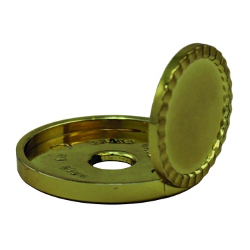 Bright Gold 40mm Lid for tubing with 1" Centre1 size 2 colours