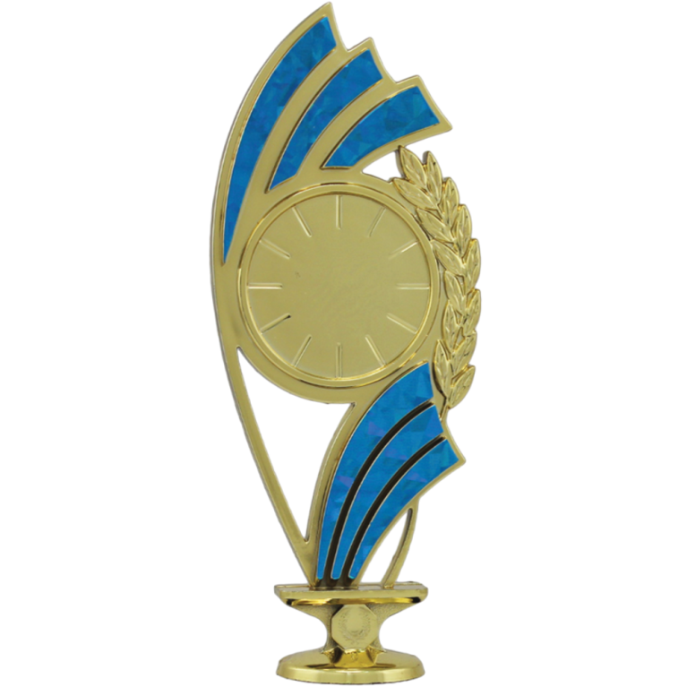 Plastic Centre Holder for 1" Centre in Bright Gold with Blue Trim 3 sizes