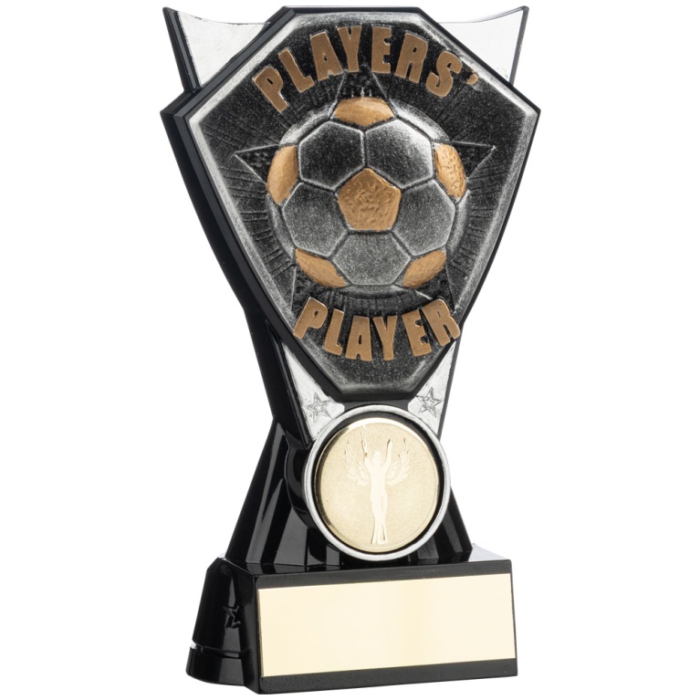 Two Tone  Stand Ant.Silver and Black Football Players Player 4 sizes