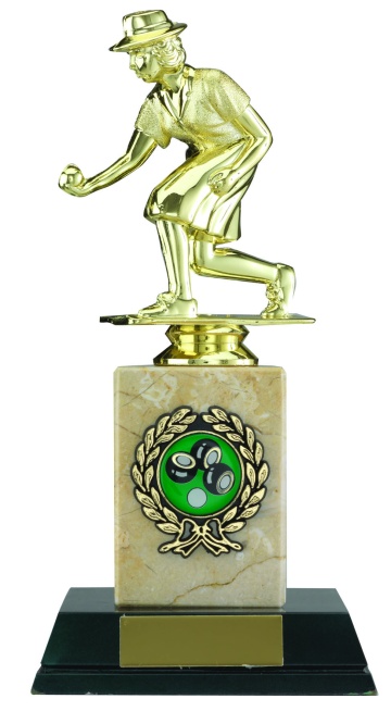 Female Bowler on Marble Base