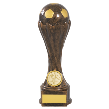 Heavy Football Award in Antique Gold for 1" Centre 4 sizes