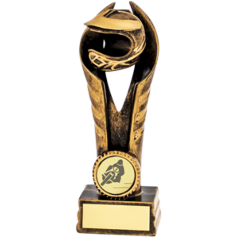 Antique Gold Helmet Award in 4 sizes