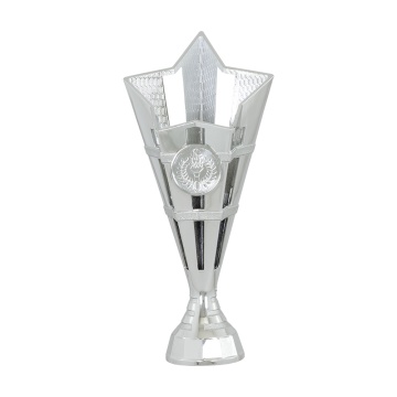 Plastic Cup Silvertone