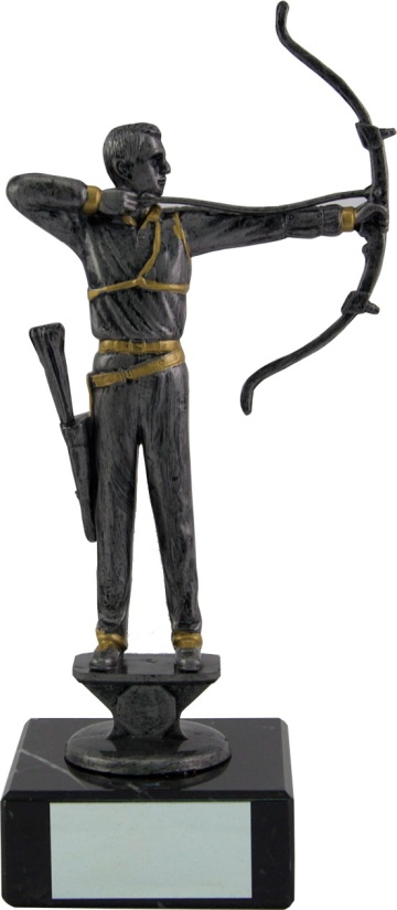 Male Archer On Marble Base