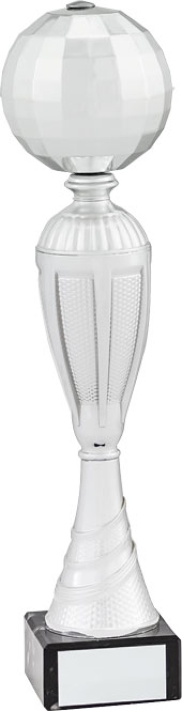 Disco Ball Award in Bright Silver Marble Base in 8 sizes