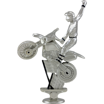 Motorcross Bike in Bright Silver