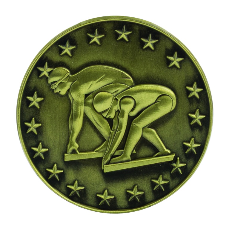 50mm Sports Trim in Ant Gold Swimming