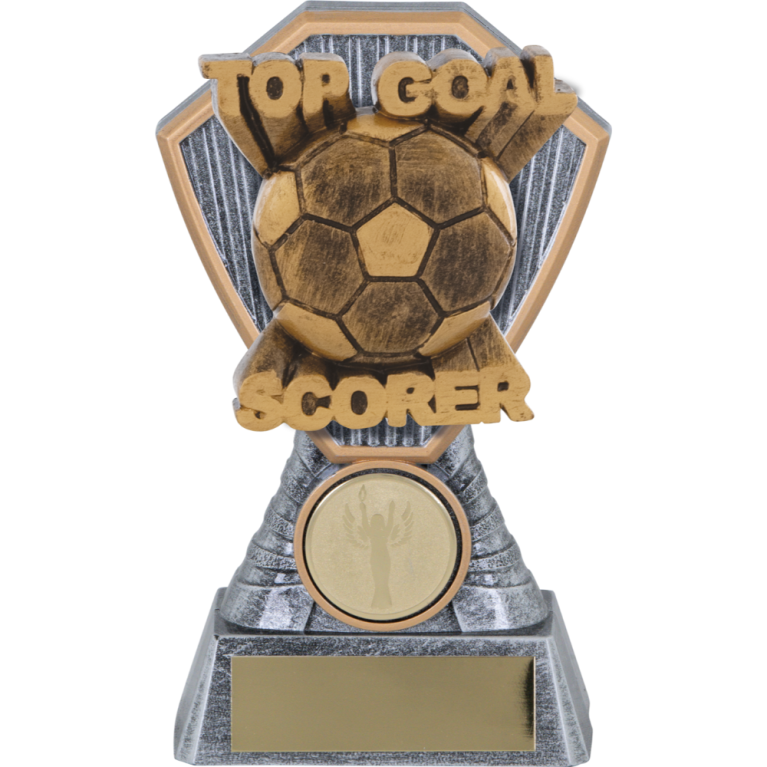 Heavy Composite Award with Generic Top Goal Scorer Football Insert in 4 sizes