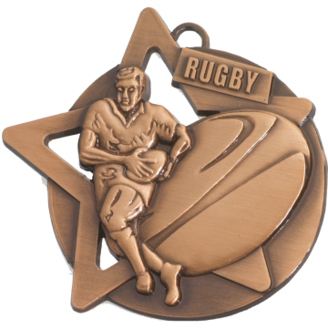 60mm Rugby Medal