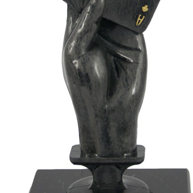 Poker Hand On Marble Base