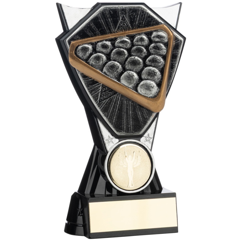 Two Tone Stand Snooker Triangle   Silver  and Black  4 sizes