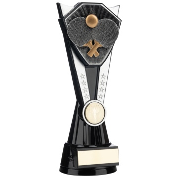 Two Tone Stand  Table Tennis Bats and Ball   Silver and Black 4 sizes