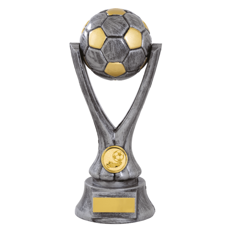 Heavy Football Award in Antique Silver /Gold for 1" Centre 3 sizes