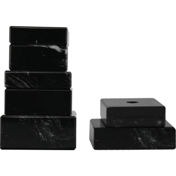 Marble Bases in Natural Black