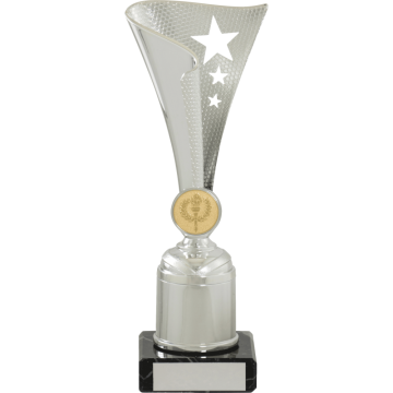 All Activity in Bright Silver on Marble Base in 5 sizes