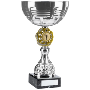 Bright Silver Tone    Cup Trophy  in 3 sizes