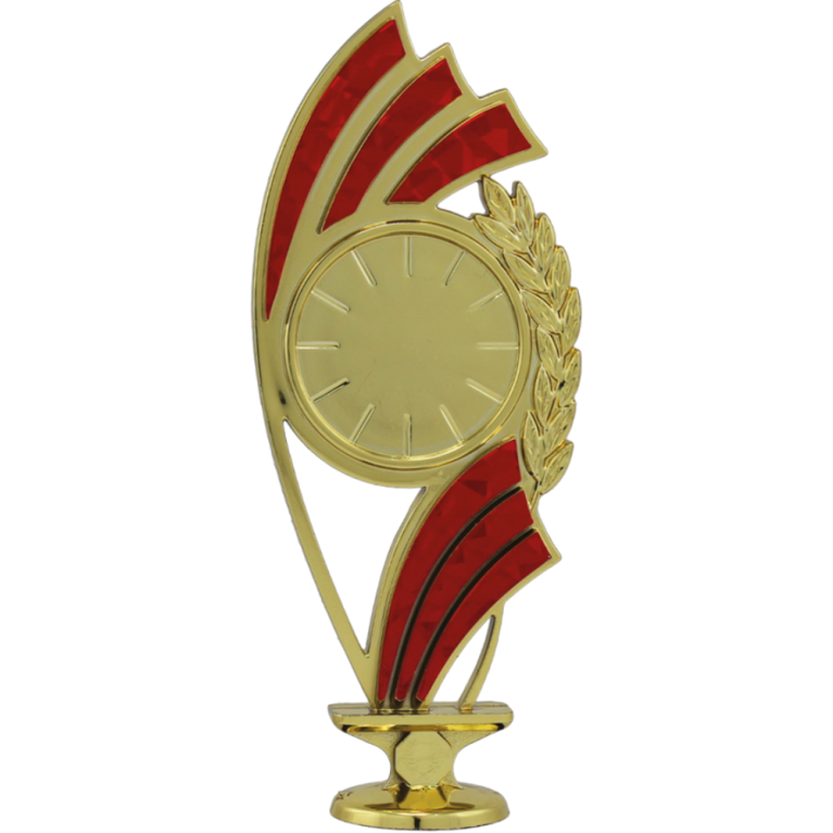 Plastic Centre Holder for 1" Centre in Bright Gold with Red Trim 3 sizes