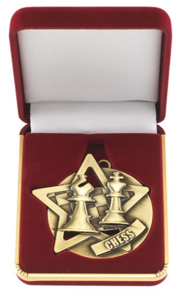 Chess Star Medal in Luxury Box Series
