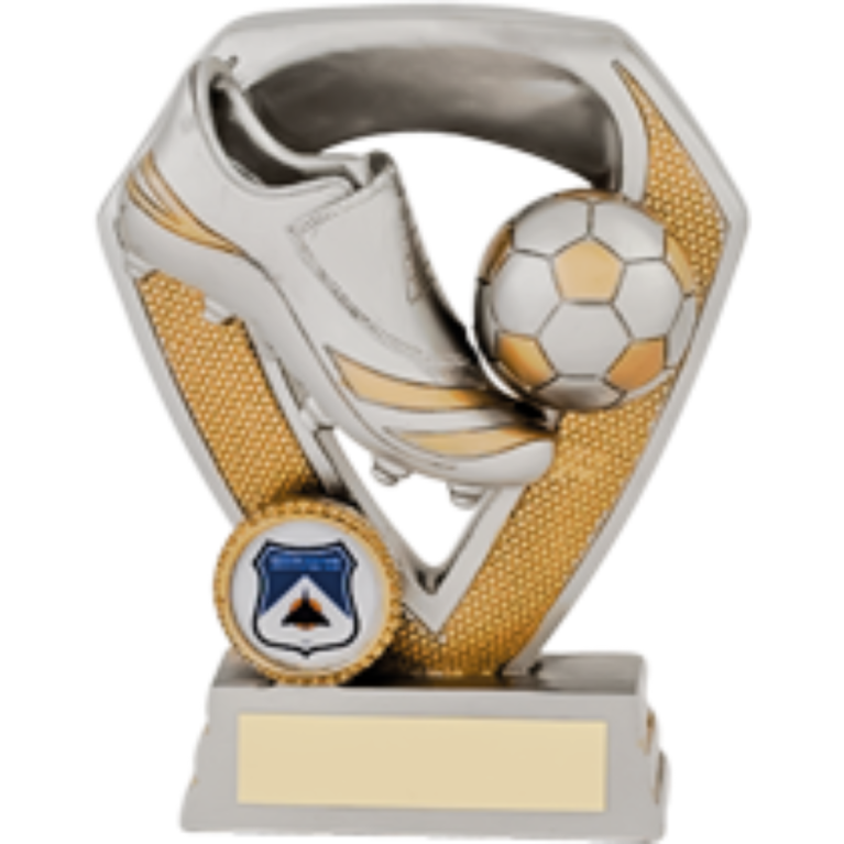 Boot and Ball in Silver/Gold for 1" Centre 3 sizes