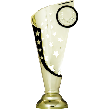 Bright Gold Cup/Riser with Black Trim and 1" Centre 2 sizes