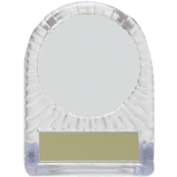 Clear Acrylic Plaque for 2" Centre 2 sizes