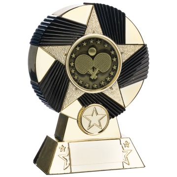 Two Tone Stand  Table Tennis Bats and Ball   Gold and Black 4 sizes