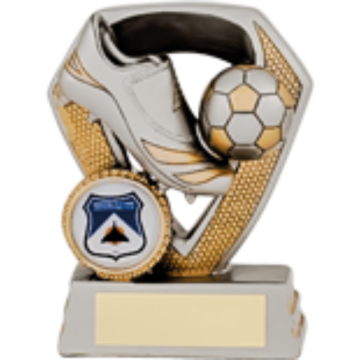 Boot and Ball in Silver/Gold for 1" Centre 3 sizes