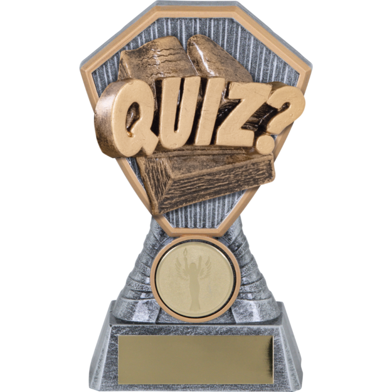 Heavy Composite Generic Quiz Award Insert in 4 sizes