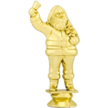 Santa Claus in Bright Gold