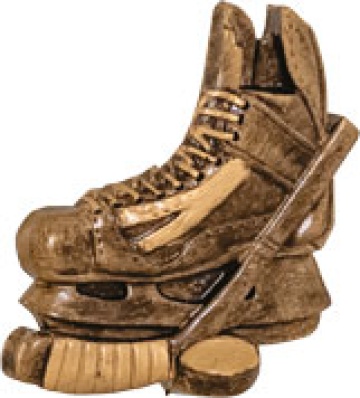 Antique Gold Ice Hockey Trim with Highlights
