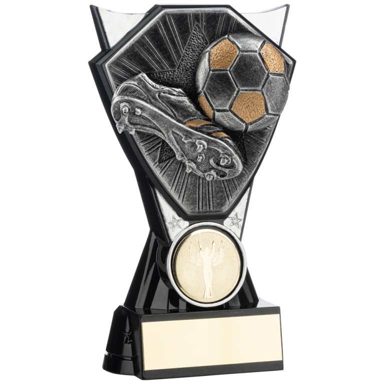 Two Tone  Stand  in Ant.Silver and Black with Football Trim 4 Sizes