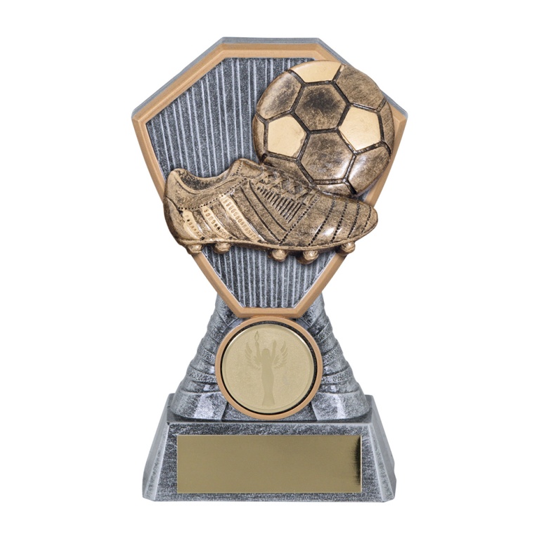 Heavy Composite Award with Male/ Female Football Insert in 4 sizes