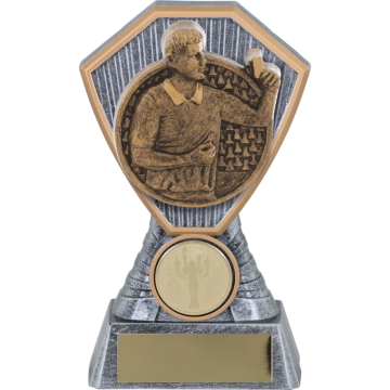 Heavy Composite Award with Referee Football Insert in 4 sizes