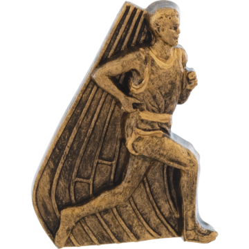 Antique Gold Running Male Trim with Highlights