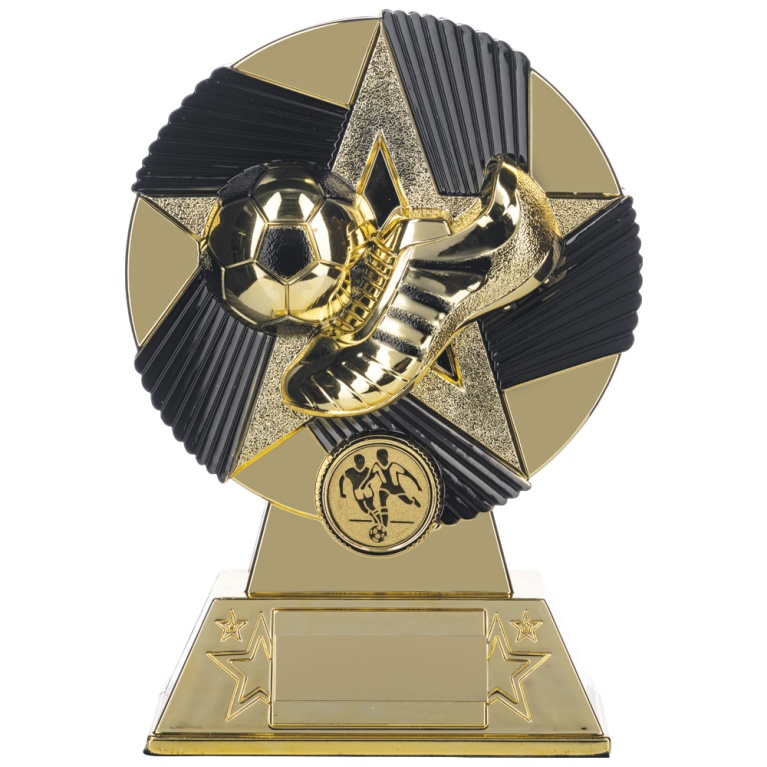 Two Tone Boot and Ball in Bright Bronze and Black 3 Sizes