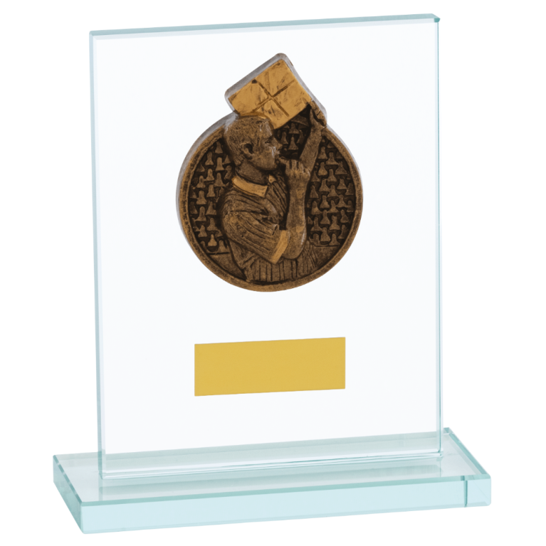 Club Award-Football-Glass Plaque Referee